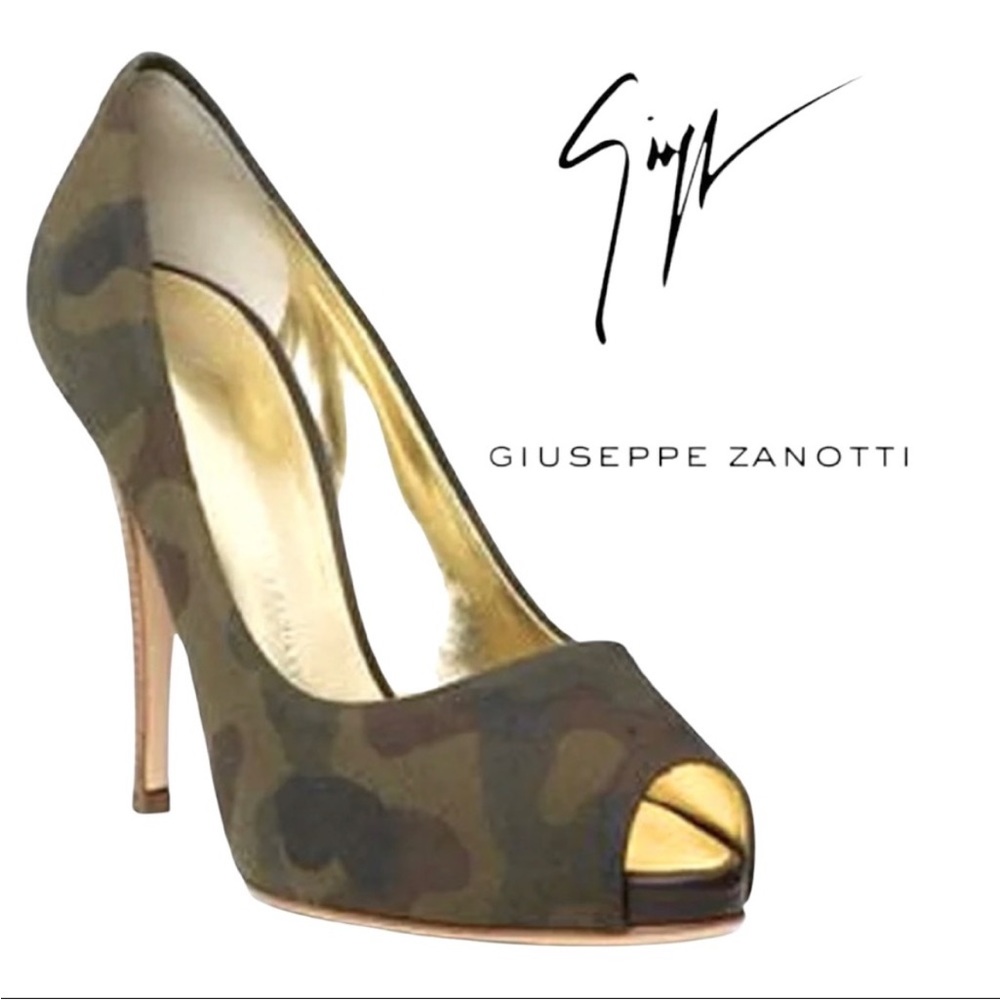 Giuseppe Zanotti Camouflage Heels - Size 39